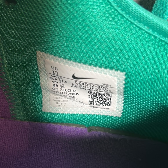 Men’s Nike Lebron Emerald Witness VI Basketball Shoe, Sz 13, Model CZ4052-300 - Picture 8 of 8